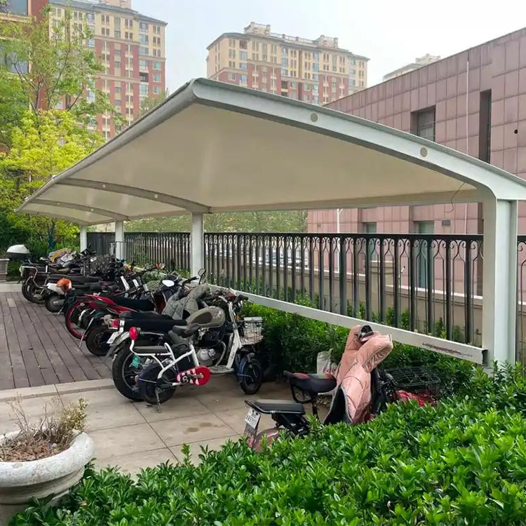 白云区膜结构电动车棚